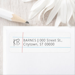 Etikett für handgezeichnetes Papier