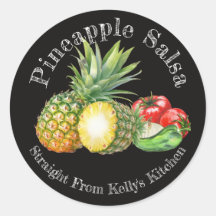 Etikett für hausgemachtes Einmachgeschäft-Pineappl