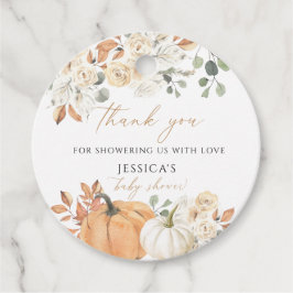 Etikett für Herbst-Baby-Party-Geschenke, Danke-Eti Geschenkanhänger
