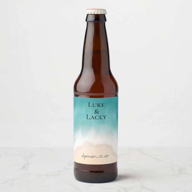 Etikett für Hochzeitsbier (Vorderseite)