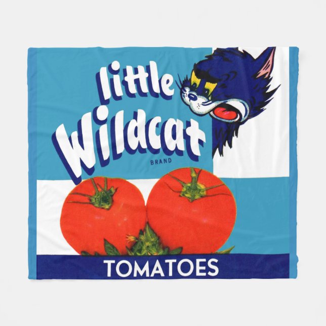 Etikett für kleine Wildcat-Tomaten Fleecedecke (Vorderseite (Horizontal))