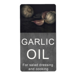 Etikett für Knoblauch