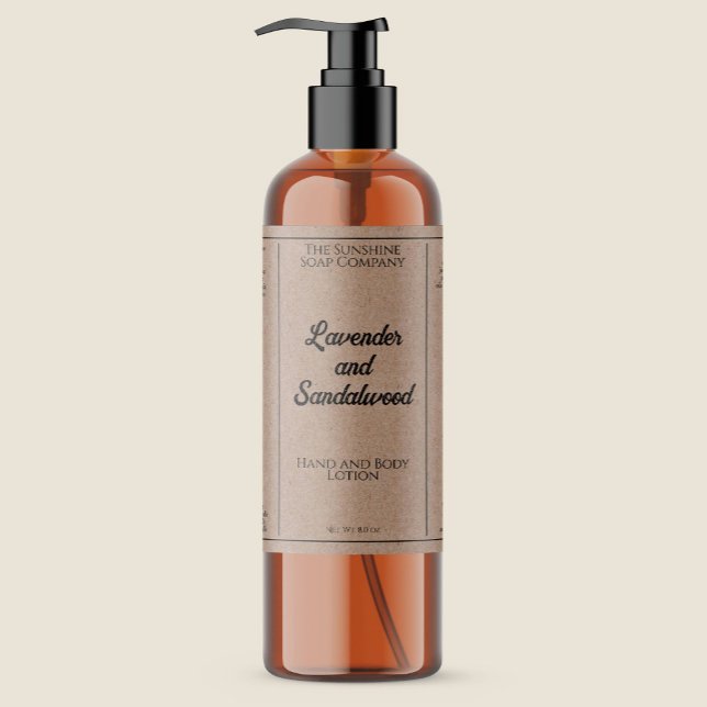 Etikett für Kosmetikflaschen in Papierform (Von Creator hochgeladen)