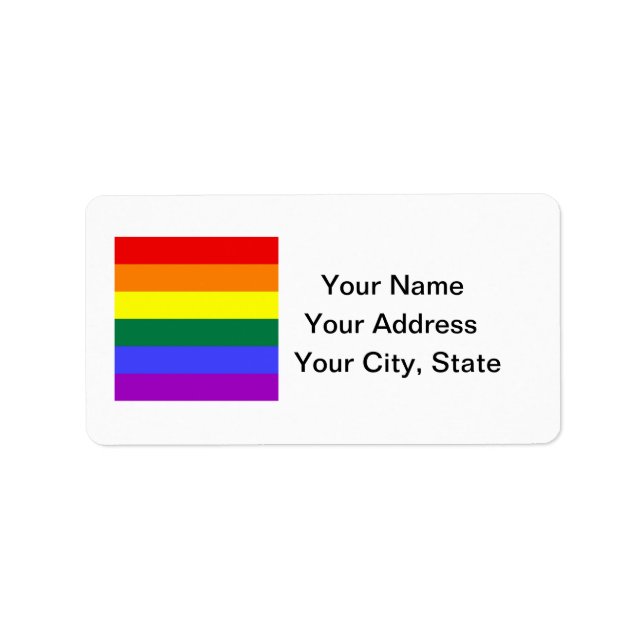 Etikett für LGBT-Strichadresse Adressaufkleber (Vorne)