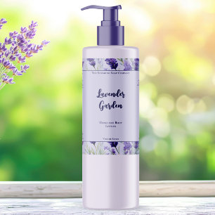 Etikett für lila, wasserdichte Lavendelkosmetik