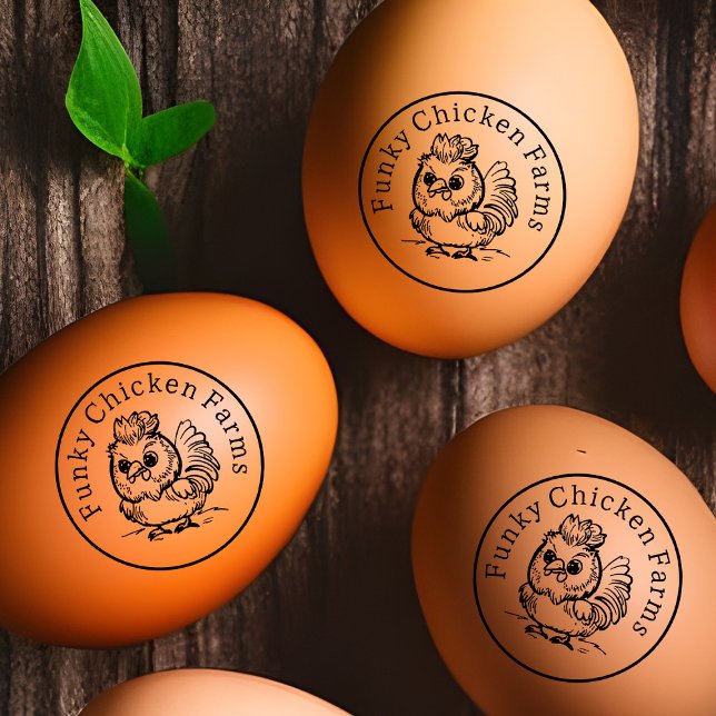 Etikett für niedliches Wildhühnchen Gummistempel (Von Creator hochgeladen)