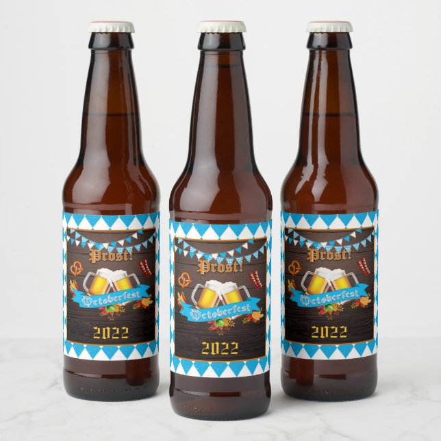 Etikett für Oktoberfest-Biere (Flaschen)
