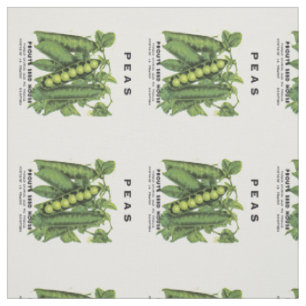 Etikett für Peas-Saatgut Stoff