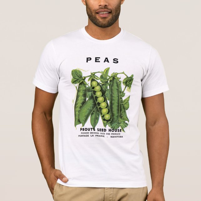 Etikett für Peas-Saatgut T-Shirt (Vorderseite)