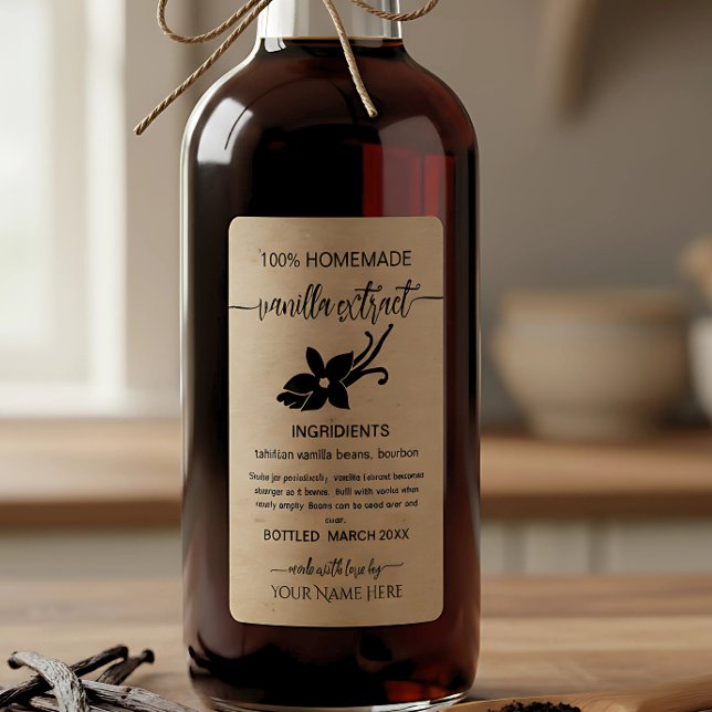 Etikett für Personalisierte Vanilla Extract (Von Creator hochgeladen)
