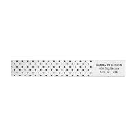 Etikett für Polka-Dots-Rücksendeadresse