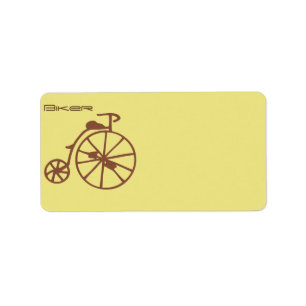 Etikett für Retro-Bike Adressaufkleber
