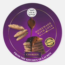 Etikett für selbst gebackene Waren Runder Aufkleber