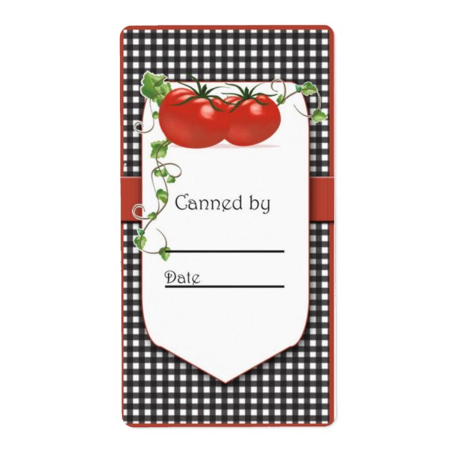 Etikett für Tomatenkonserven (Vorne)