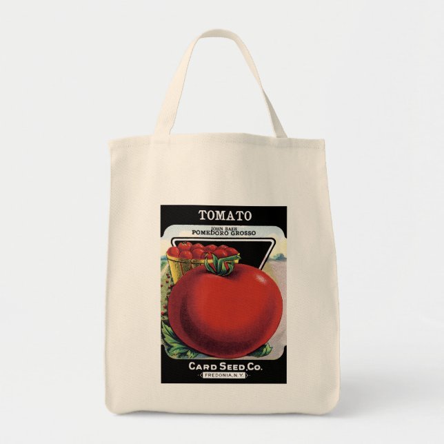 Etikett für Tomatenpackungen Tragetasche (Vorne)
