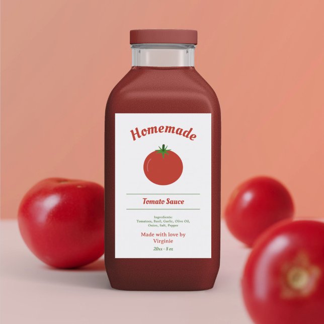 Etikett für Tomato Sauce (Tomato Sauce Bottle Label Sticker)