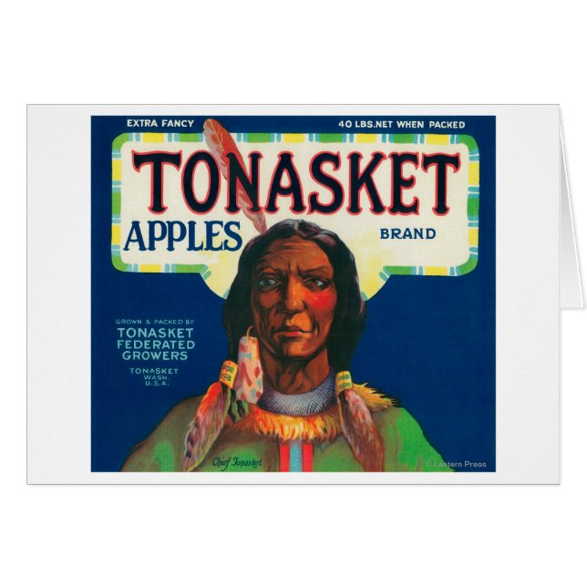 Etikett für Tonasket-Apple - Tonasket, WA (Vorderseite (Horizontal))