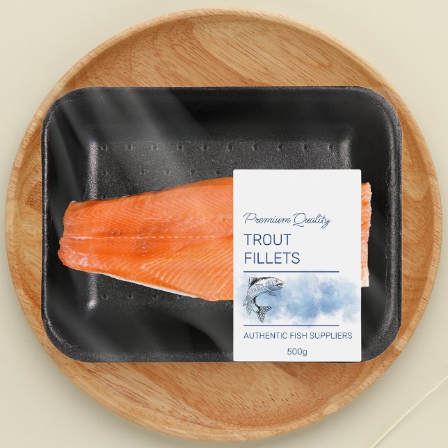 Etikett für Trout-Fischfilets (Von Creator hochgeladen)