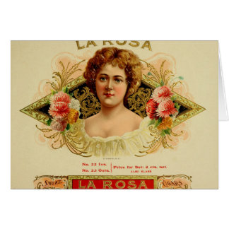 Etikett für Vintage Zigarrenboxen