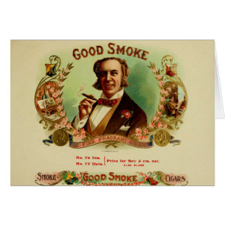 Etikett für Vintage Zigarrenboxen