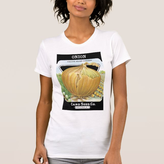 Etikett für Zwiebelpackungen T-Shirt (Vorderseite)