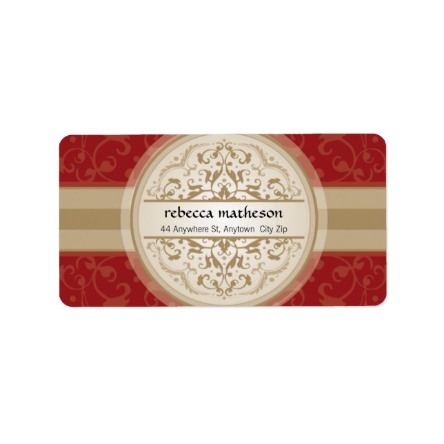 ETIKETT SIEGEL: mandala 5L Adressaufkleber (Vorne)