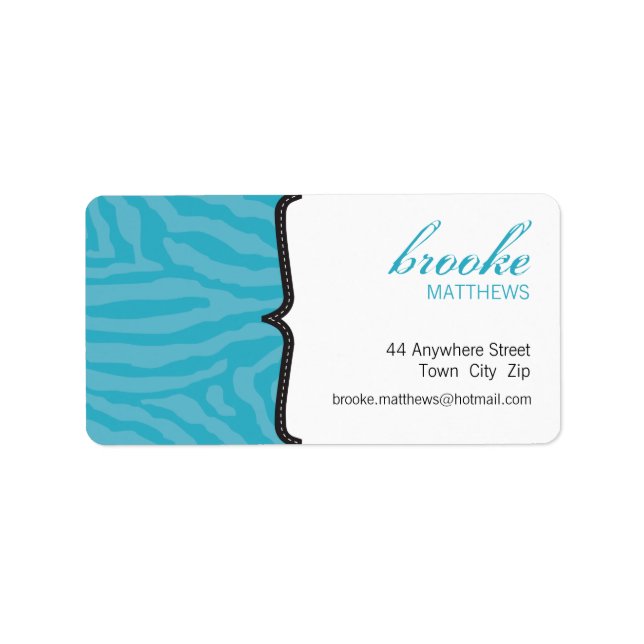 ETIKETT:: superbe 1L Adressaufkleber (Vorne)