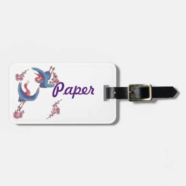 Etikette Gepäckanhänger (Vorderseite horizontal)