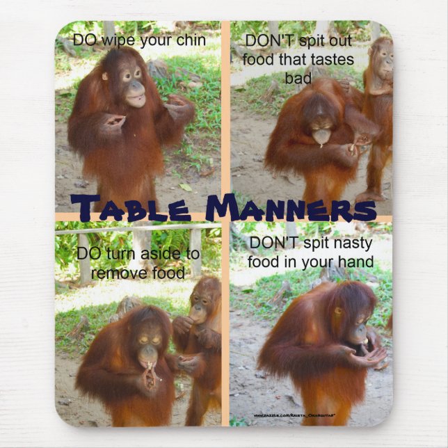Etikette und Arten für wild lebende Tiere oder Mousepad (Vorne)