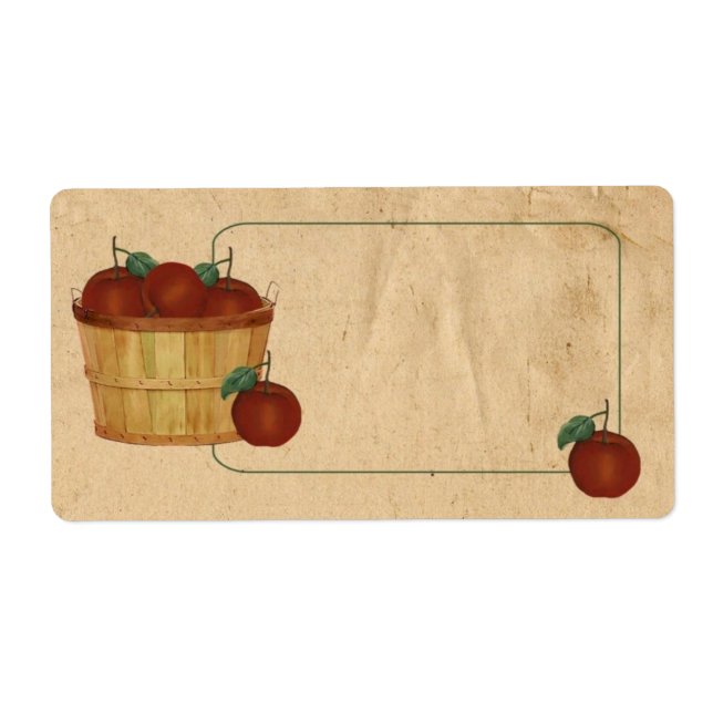 Etiketten für Apple-Körbe (Vorne)