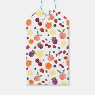 Etiketten für Aquarellfrüchte Geschenkanhänger