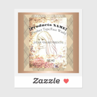 Etiketten für Hautpflege