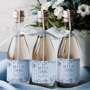 Etiketten für Mini-Flaschen "Something Blue" Jungg