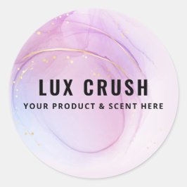 Etiketten für Pastell- und Goldalkohol Runder Aufkleber