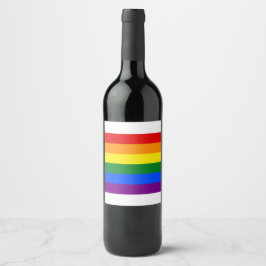 Etiketten für Regenbogenweine (Set von 6)