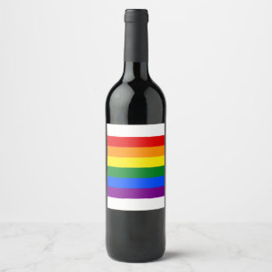 Etiketten für Regenbogenweine (Set von 6)