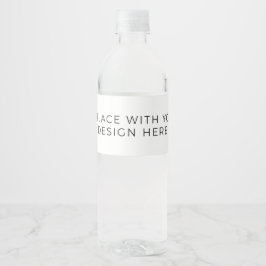 Etiketten für Wasserflaschen