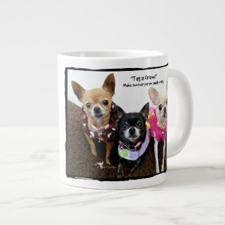"Etikettieren Sie einen Freund" (1A) Jumbo-Tasse