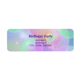 Etiketts des Absenders - Bubbles Design