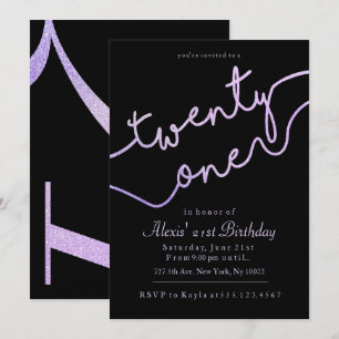 Étincelle, 21èmes invitations d'anniversaire de