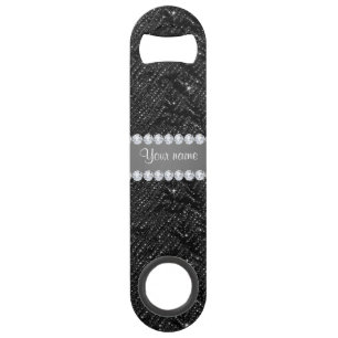 Étincelles et diamants noirs de paillettes de Faux