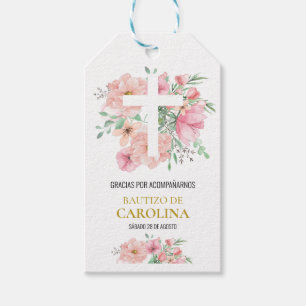 Etiqueta de agradecimiento para bautizo geschenkanhänger
