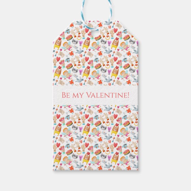 Etiqueta San Valentín Geschenkanhänger (Vorderseite)