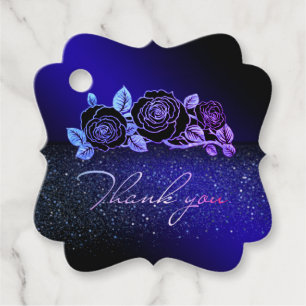 Etiquetas para recuerdos multicolor con flores geschenkanhänger