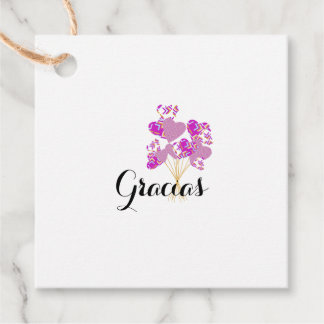 Etiquetas Para Recuerdos Tarjetas agradecimiento Geschenkanhänger