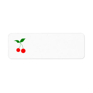 ÉTIQUETTE 031 RED CARTOON RED CHERRIES CLIPART VECTOR GRAPHI