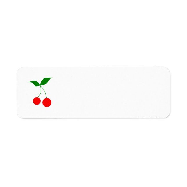 ÉTIQUETTE 031 RED CARTOON RED CHERRIES CLIPART VECTOR GRAPHI (Devant)