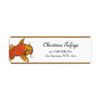 Étiquette 0,75 po x 2,25 po Adresse de retour Geisha
