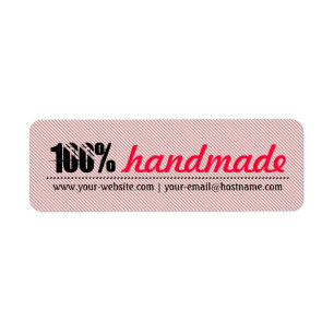 Étiquette 100% artisanale