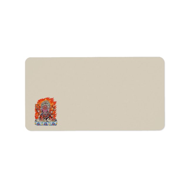 Étiquette [100] Thangka tibétaine - Die furieuse Hayagriva (Devant)